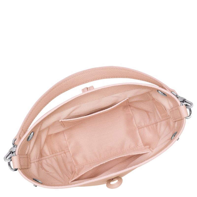 Women Longchamp Le Roseau Xs Bucket Bag Ballerina - Leather Ballerina Leather Bags - Image 5