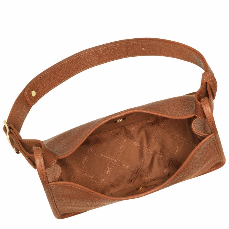 Women Longchamp Leather Bags Caramel Le Foulonné M Hobo Bag Caramel - Leather - Image 5
