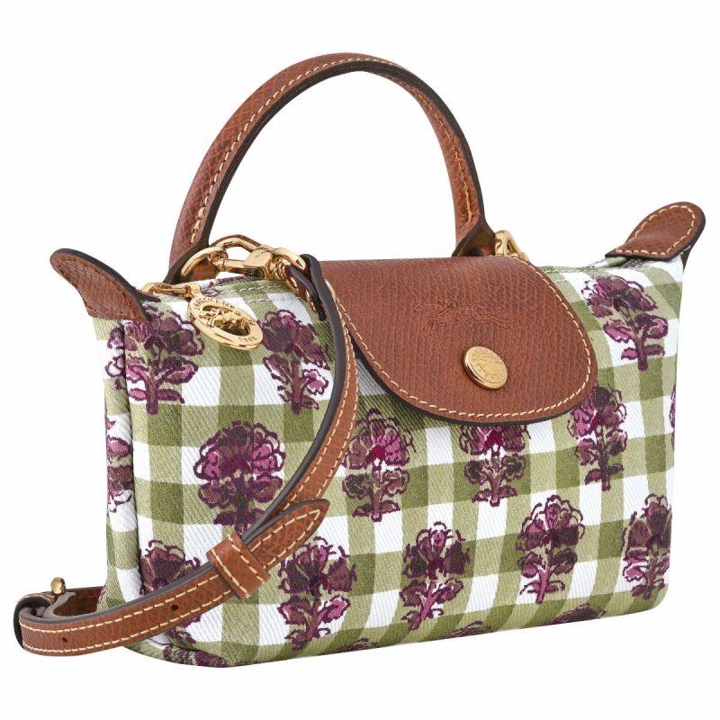 Women Longchamp Mini Bags Artichoke Le Pliage Collection Xs Pouch Artichoke - Canvas - Image 3