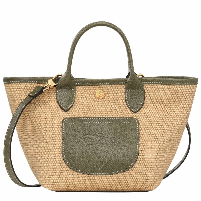 Women Longchamp Mini Bags Le Pliage Collection Xs Basket Bag Artichoke - Canvas Artichoke
