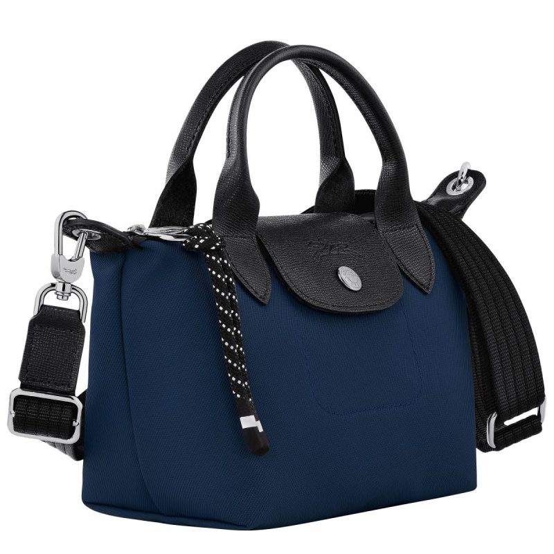 Women Mini Bags Le Pliage Energy Xs Handbag Navy - Recycled Canvas Navy Longchamp - Image 2
