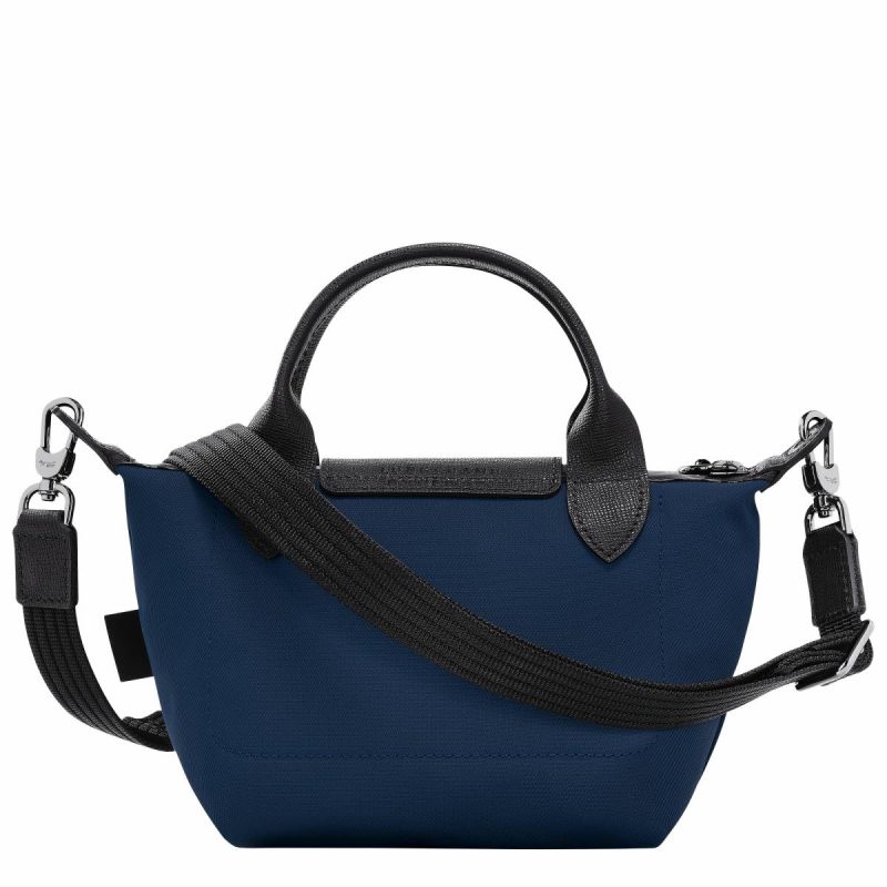 Women Mini Bags Le Pliage Energy Xs Handbag Navy - Recycled Canvas Navy Longchamp - Image 3