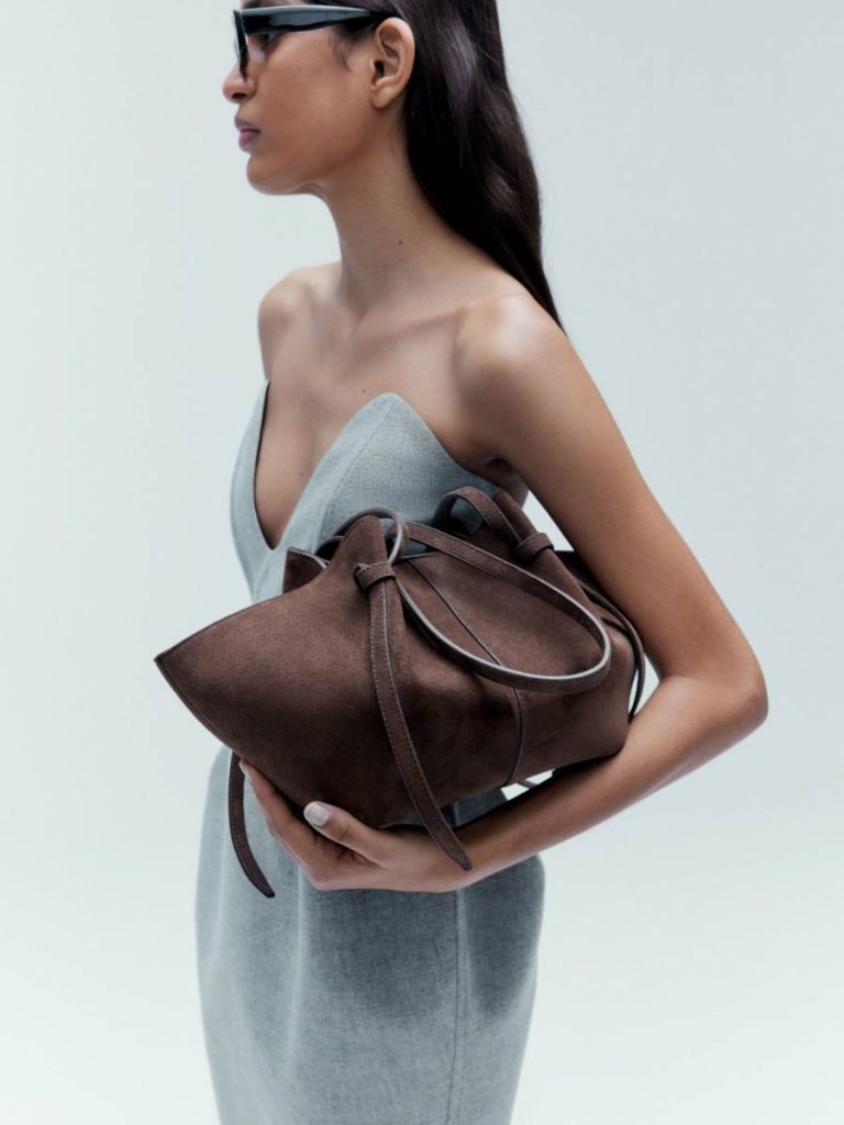 Women Mochi - Chocolate Suede Yuzefi Tote Bags - Image 2