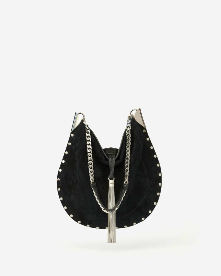 Women Oskan Tassel Bag Shoulder Bags Isabel Marant Black And Silver - Image 2