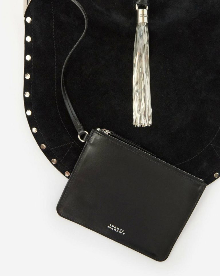 Women Oskan Tassel Bag Shoulder Bags Isabel Marant Black And Silver - Image 3