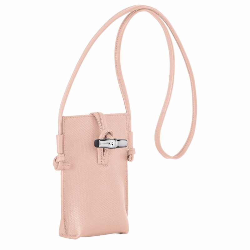 Women Phone Cases Longchamp Ballerina Le Roseau Phone Case Ballerina - Leather - Image 3