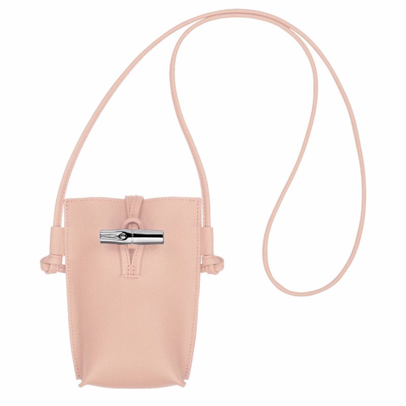 Women Phone Cases Longchamp Ballerina Le Roseau Phone Case Ballerina - Leather