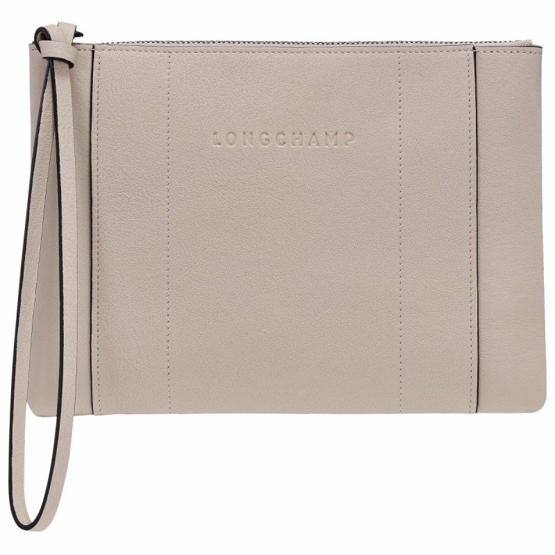 Women Pouches & Cases Clay Longchamp 3D Pouch Clay - Leather