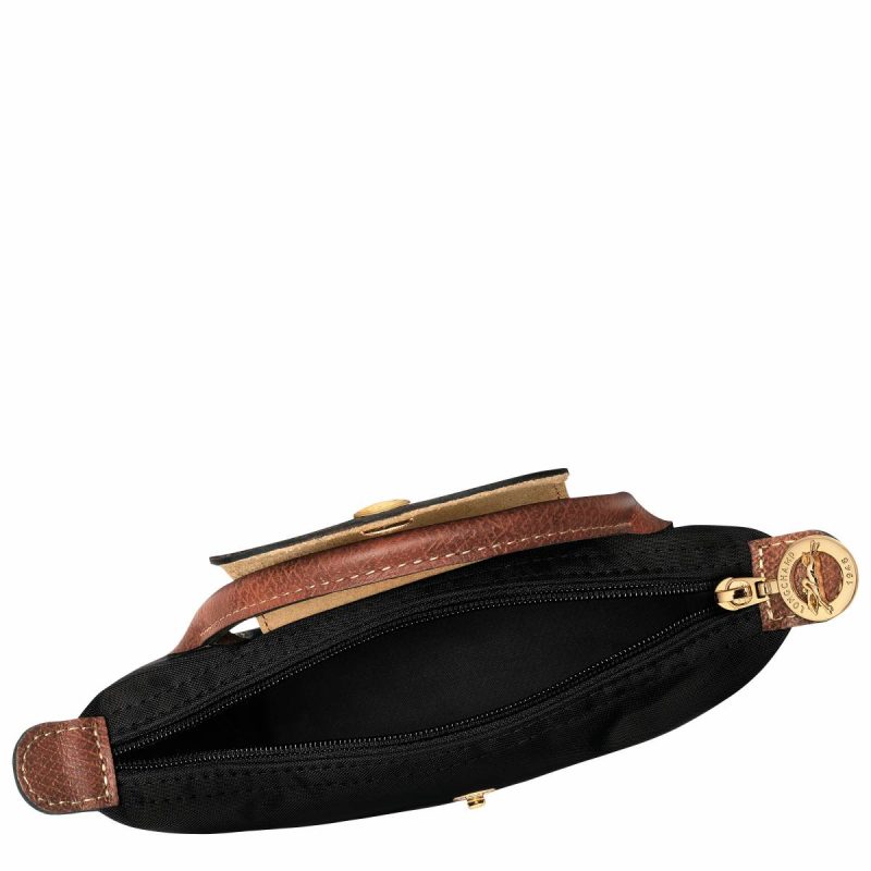 Women Pouches & Cases Le Pliage Original Pouch With Handle Black - Recycled Canvas Longchamp Black - Image 4