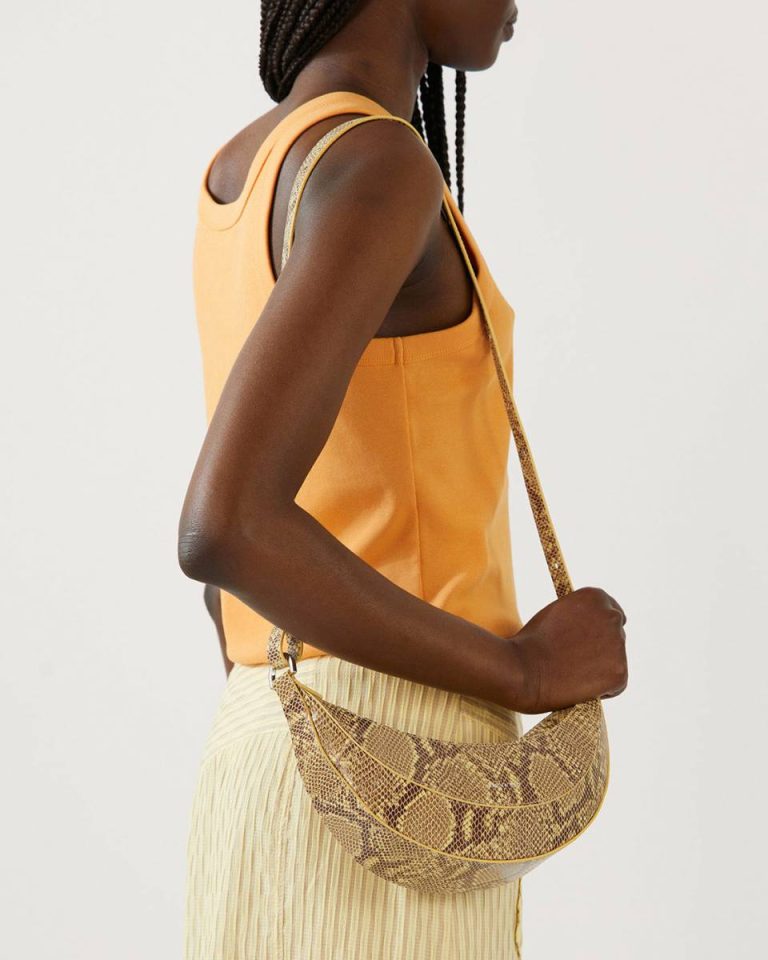 Women Rejina Pyo Petite Banana Bag Leather Print Snake Everyday - Image 3