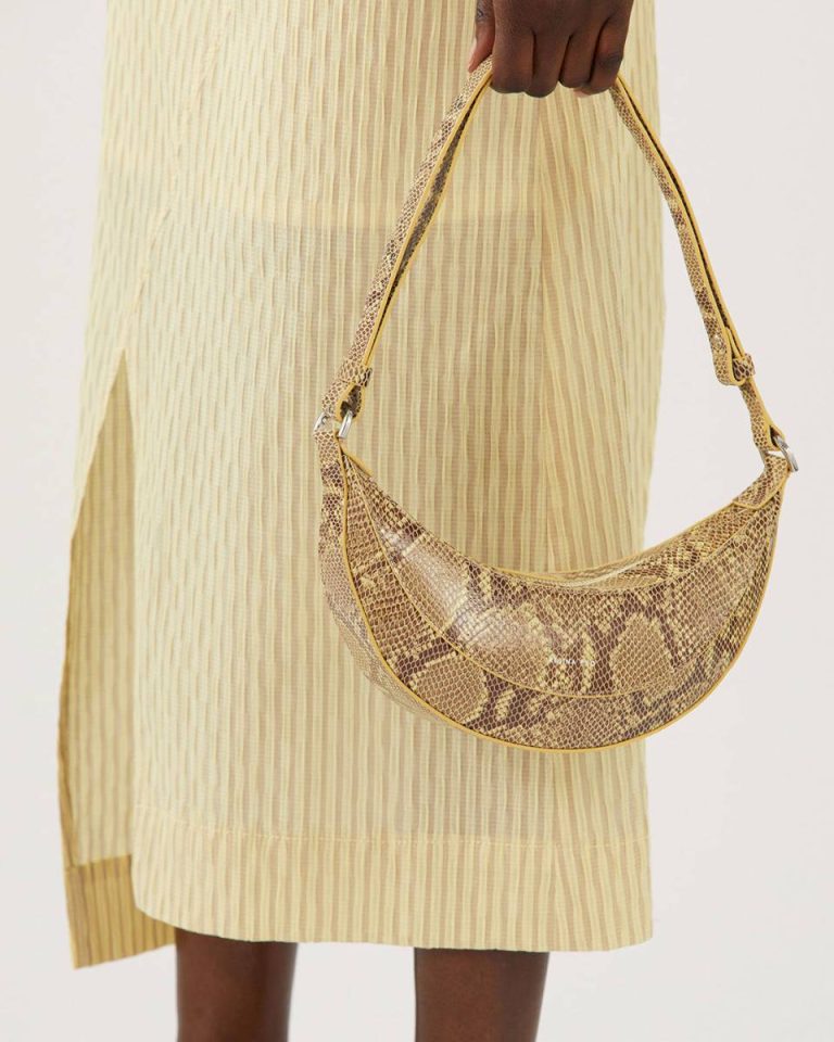 Women Rejina Pyo Petite Banana Bag Leather Print Snake Everyday - Image 4