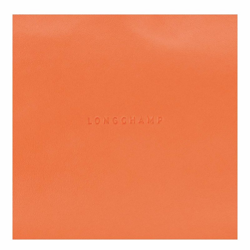 Women Smoothie M Crossbody Bag Orange - Leather Longchamp Leather Bags Orange - Image 5