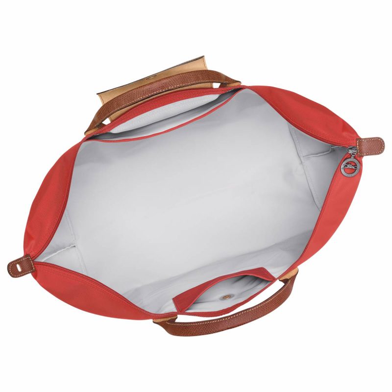Women Tomato Longchamp Travel Bags Le Pliage Original L Travel Bag Tomato - Recycled Canvas - Image 4