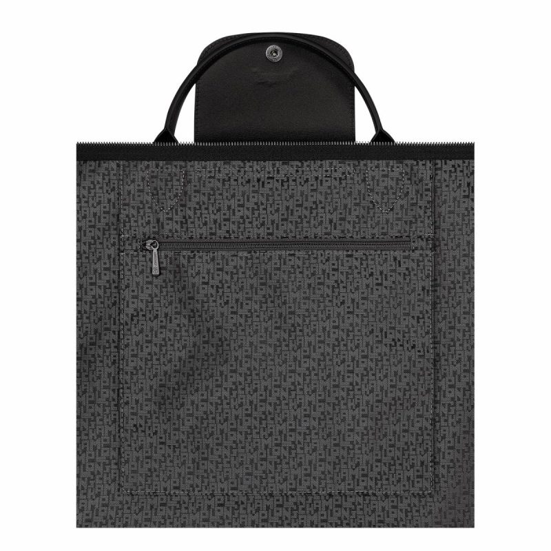 Women Travel Bags Longchamp Black Le Pliage Xtra L Travel Bag Black - Leather - Image 5