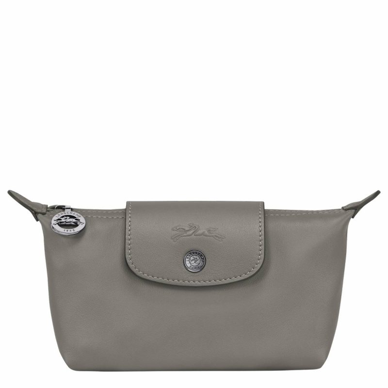 Women Turtledove Longchamp Le Pliage Xtra Pouch Turtledove - Leather Pouches & Cases