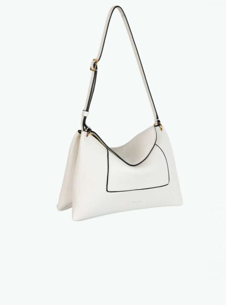 Women Wandler White Crust Penelope Slouch Bag - White Crust Crossbody Bags - Image 2