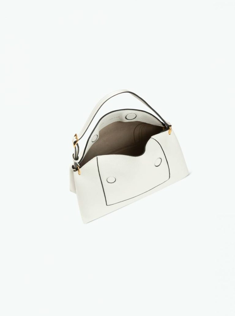 Women Wandler White Crust Penelope Slouch Bag - White Crust Crossbody Bags - Image 4