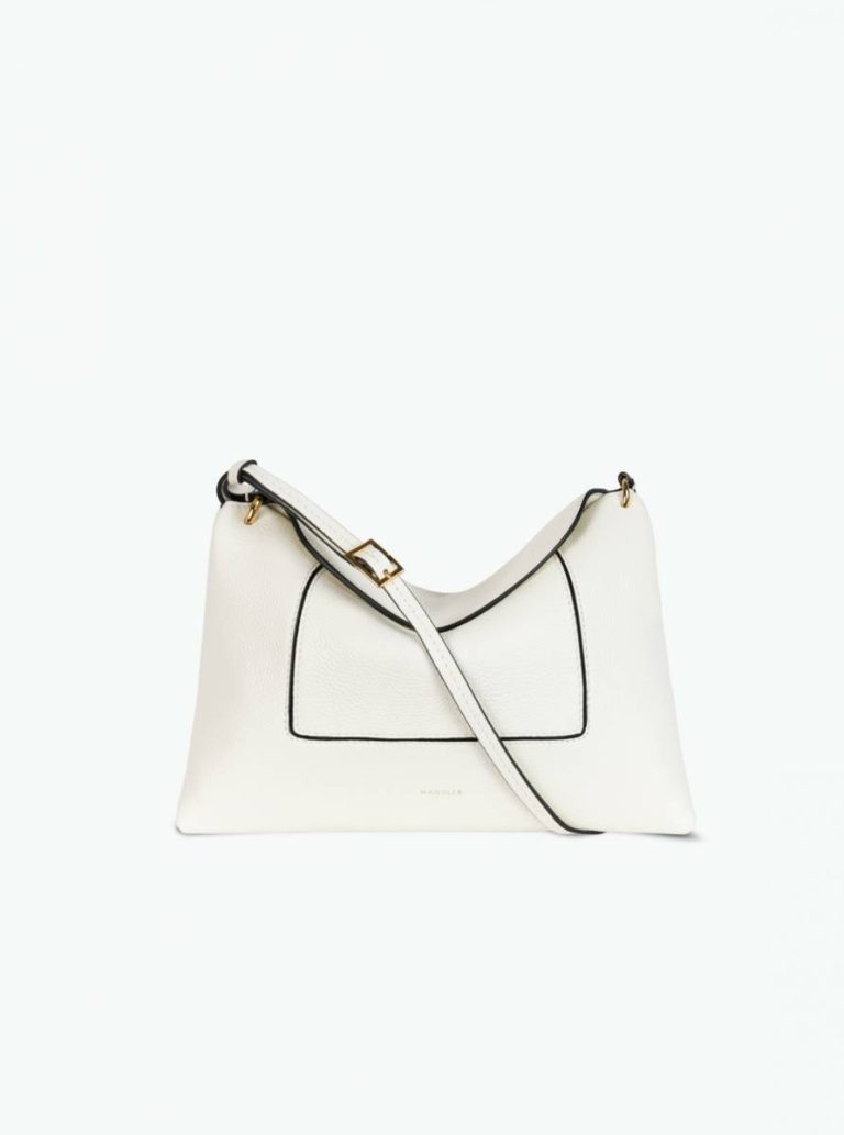 Women Wandler White Crust Penelope Slouch Bag - White Crust Crossbody Bags