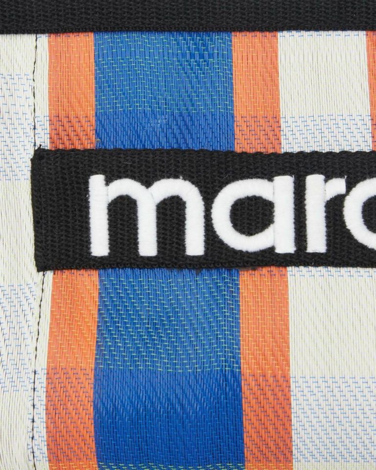Women White-Blue-Orange Isabel Marant Clutches & Small Leather Goods Powden Bag - Image 4