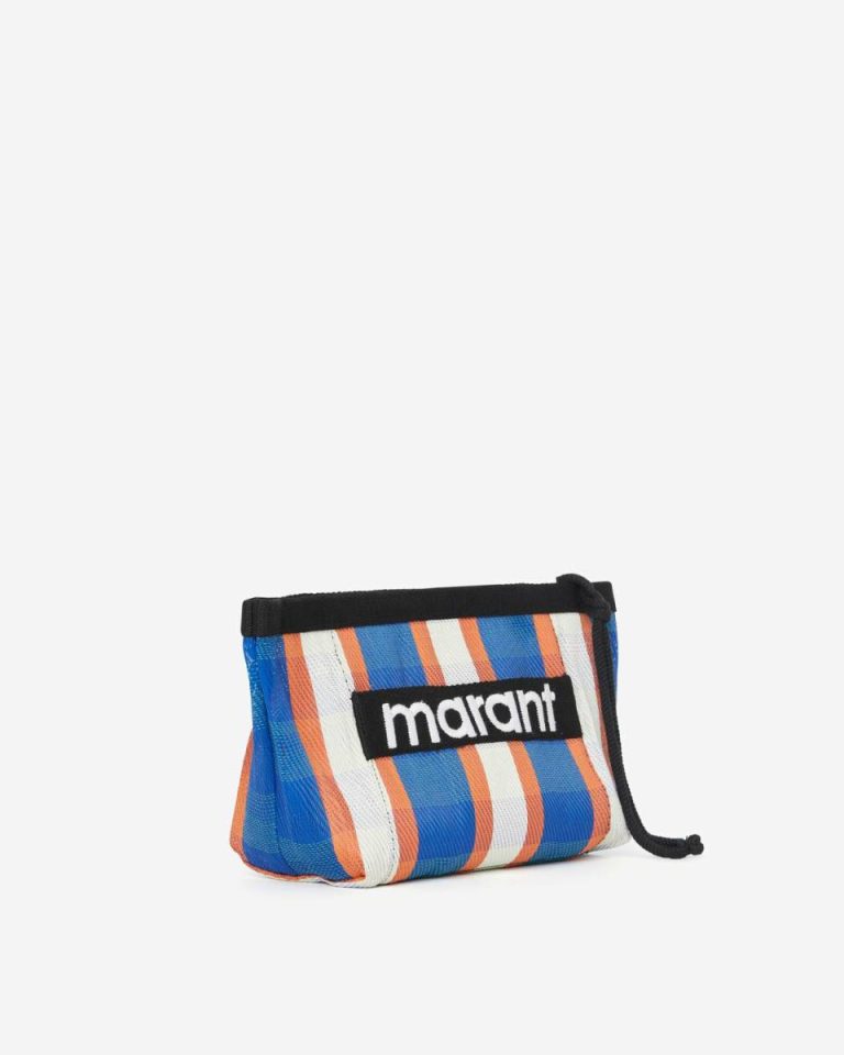 Women White-Blue-Orange Isabel Marant Clutches & Small Leather Goods Powden Bag